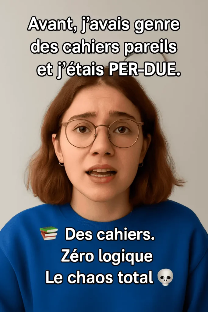 Clara photo complètement désorganisée avec l'expression abattue!